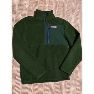 Vineyard Vines Size XS Sweater 1/4 Zip Pullover Green Women